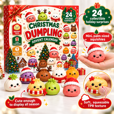 Christmas Advent Calendar: 24 Days of Mini Dumpling Squishies
