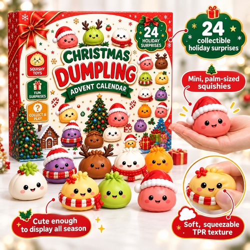 Christmas Advent Calendar: 24 Days of Mini Dumpling Squishies