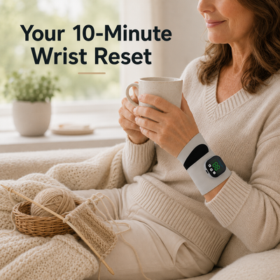 Hand & Wrist EMS Pulse Therapy Device for Carpal Tunnel & Arthritis Relief with Microcurrent
