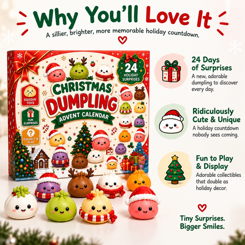 Christmas Advent Calendar: 24 Days of Mini Dumpling Squishies