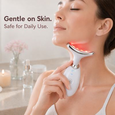 7-Color LED Facial Massager for Face Sculpting, Lifting, and Glow