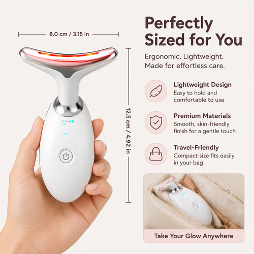 7-Color LED Facial Massager for Face Sculpting, Lifting, and Glow